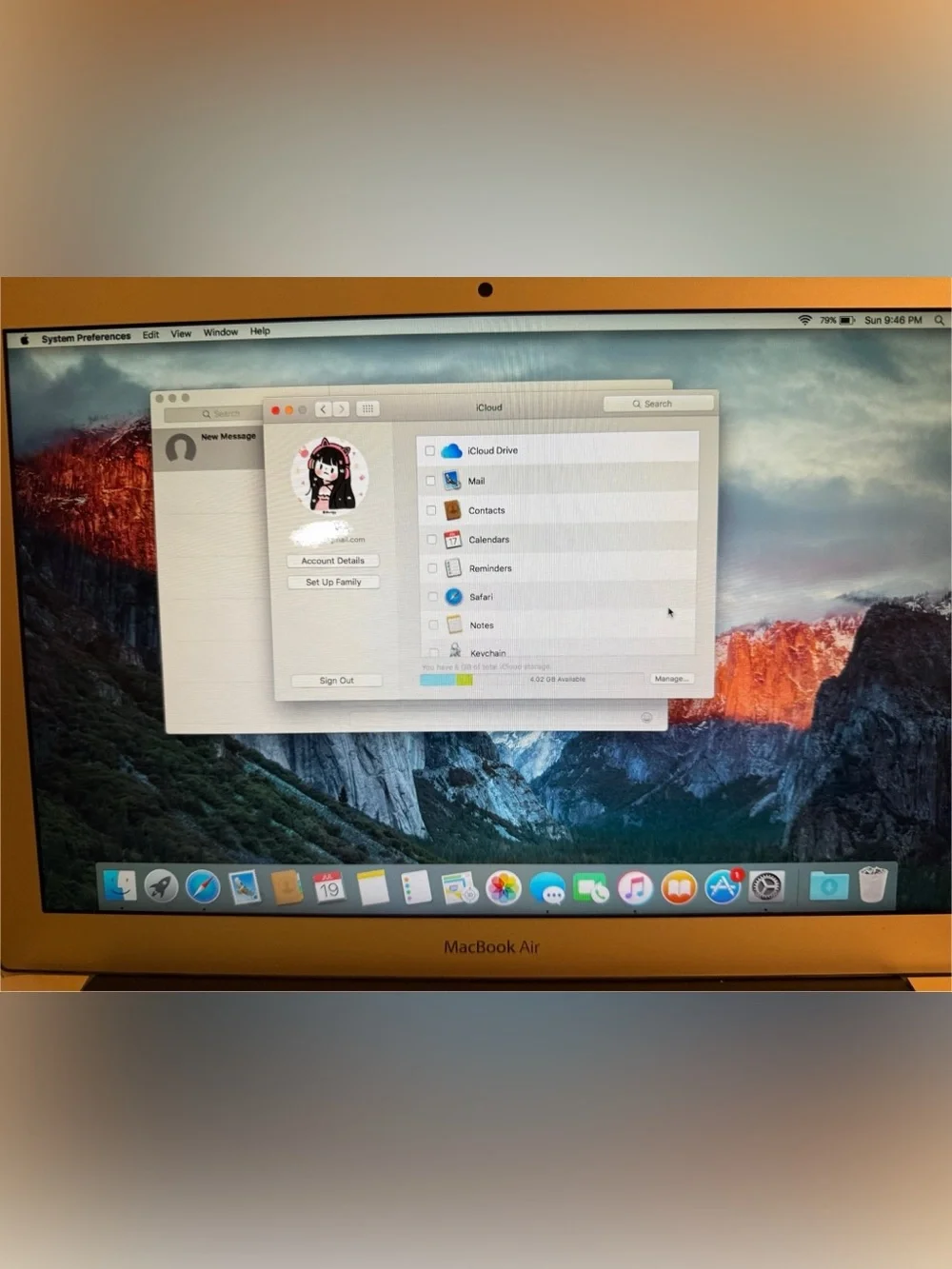 Apple MacBook Air Silver with Mint Green Keyboard Cover